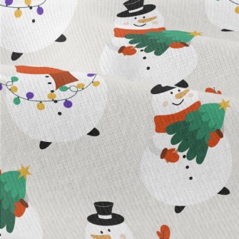 Busy Snowman Modern Jersey