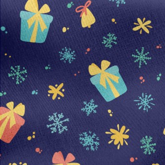 Christmas Gift Snowflake Jersey Backed Fleece