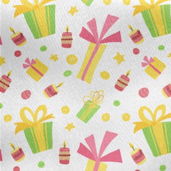 Christmas Gift Candle Jersey Backed Fleece