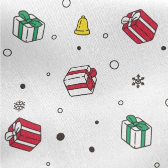 Snow Gift Bell Jersey Backed Fleece