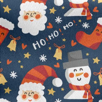 Christmas Snowman Husband Jersey Backed Fleece