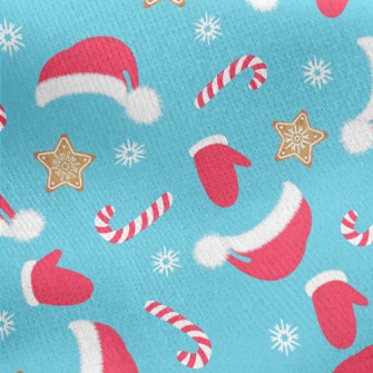 Christmas Hat Jersey Backed Fleece
