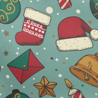 Christmas Hat Socks Balls Pongee