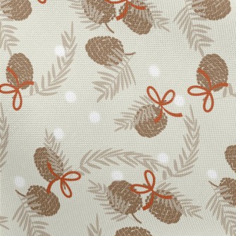 Christmas Pinecones Pongee