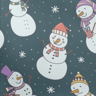 Playful Snowman Pongee