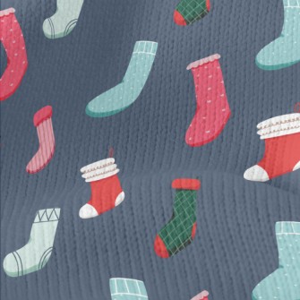Christmas Socks Stretch Jersey