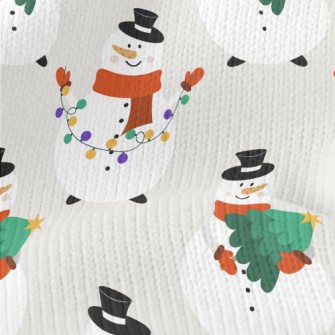 Busy Snowman Stretch Jersey