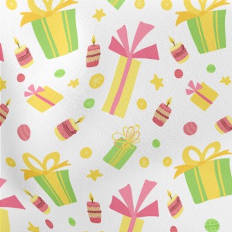 Christmas Gift Candle Lightweight Cotton Poplin