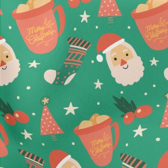 Christmas Party Lightweight Cotton Poplin