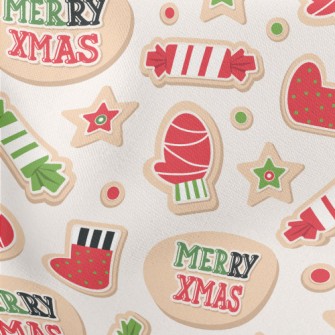 Christmas Cookies Lightweight Cotton Poplin