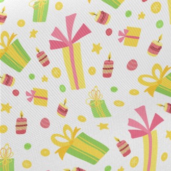 Christmas Gift Candle Midweight Cotton Poplin