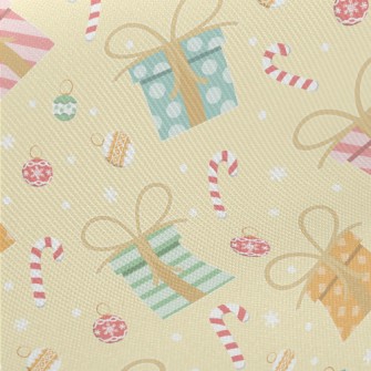 Christmas Candy And Gifts Midweight Cotton Poplin