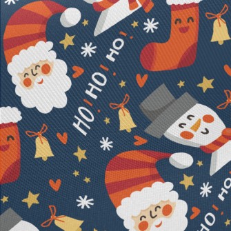Christmas Snowman Husband Midweight Cotton Poplin