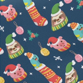 Cute Animal Socks Midweight Cotton Poplin