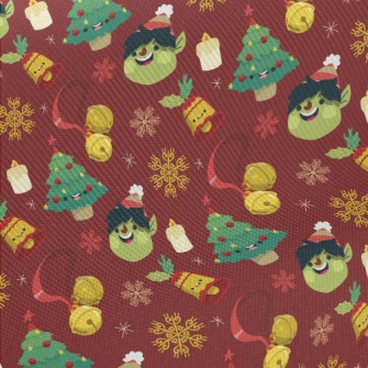 Christmas Tree Elf Midweight Cotton Poplin