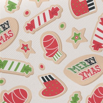 Christmas Cookies Midweight Cotton Poplin