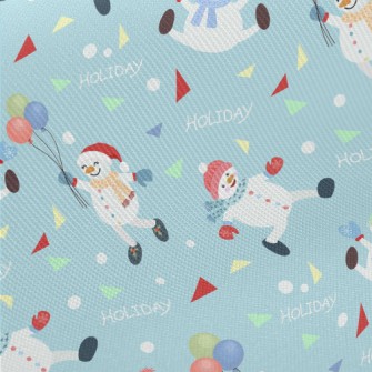 Funny Snowman Midweight Cotton Poplin