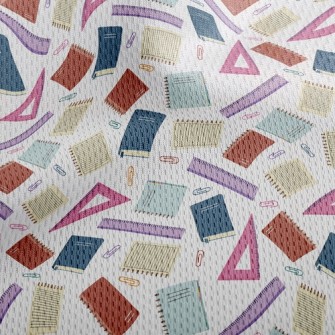 Paper Pin Ruler Book Athletic Mesh Flat Back