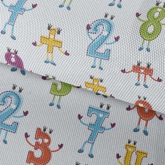 Funny Number Symbols Waterproof Oxford