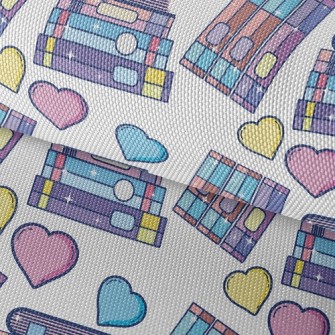 Three Color Love Book Waterproof Oxford