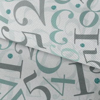 Arabic Numerals Waterproof Oxford