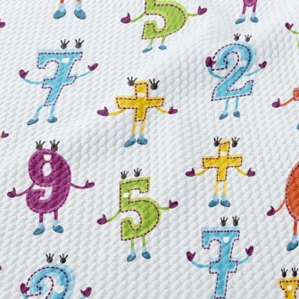 Funny Number Symbols Birdseye Piqué