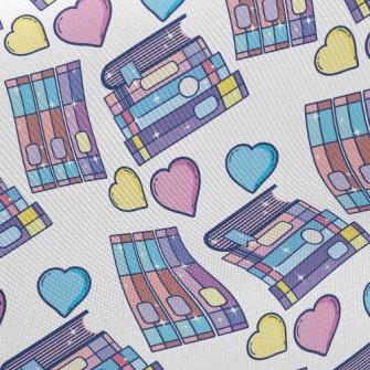 Three Color Love Book Twill