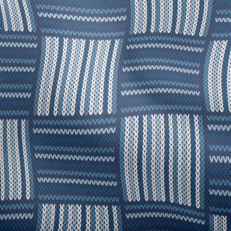 Checkered Ethnic Knit Dobby