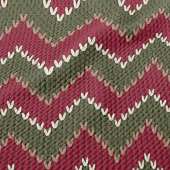 Wavy Tricolor Knit Birdseye Piqué
