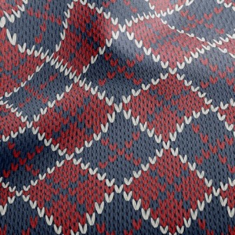 Plaid Love Knitted Athletic Mesh Flat Back
