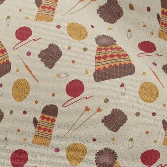 Handmade Fur Hat Gloves Chiffon