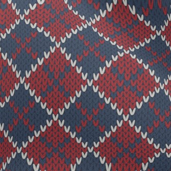 Plaid Love Knitted Chiffon