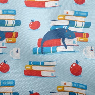 Cat Dozing On Book Dobby