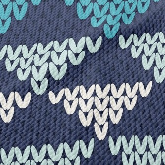 Inverted Triangle Knit Birdseye Piqué