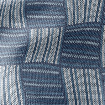 Checkered Ethnic Knit Waterproof Canvas