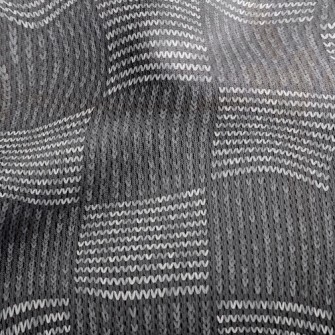 Horizontal Strip Knitting Athletic Mesh Flat Back