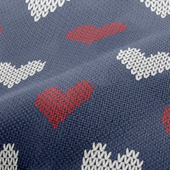 Valentine's Day Heart Knit Performance Linen