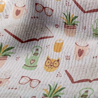 Spectacled Cat Reading A Book Terry