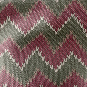 Wavy Tricolor Knit Waterproof Canvas