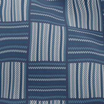 Checkered Ethnic Knit Chiffon