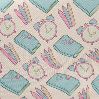 Alarm Clock Book And Pen Twill