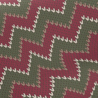 Wavy Tricolor Knit Twill