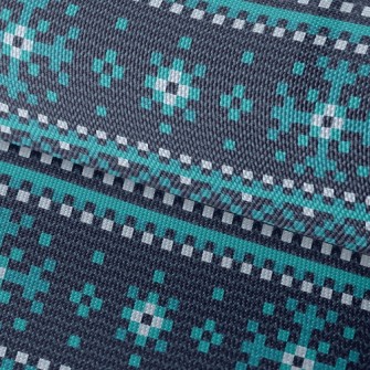 Knitted Snowflakes Waterproof Oxford