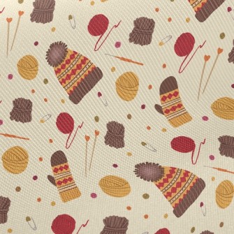 Handmade Fur Hat Gloves Twill