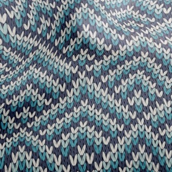 Diamond Wool Knit Athletic Mesh Flat Back