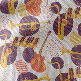 Jazz Instrument Waterproof Canvas