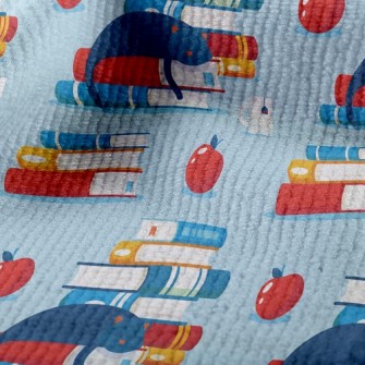 Cat Dozing On Book Terry