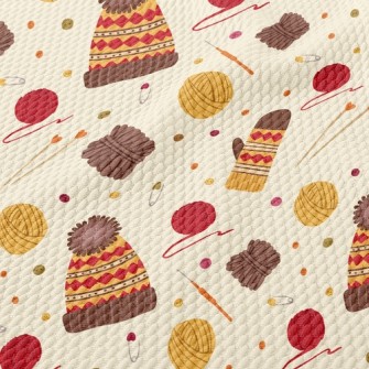 Handmade Fur Hat Gloves Birdseye Piqué