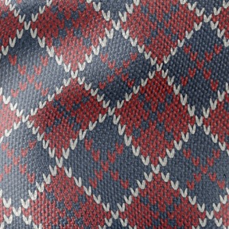 Plaid Love Knitted Waterproof Canvas