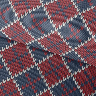 Plaid Love Knitted Waterproof Oxford